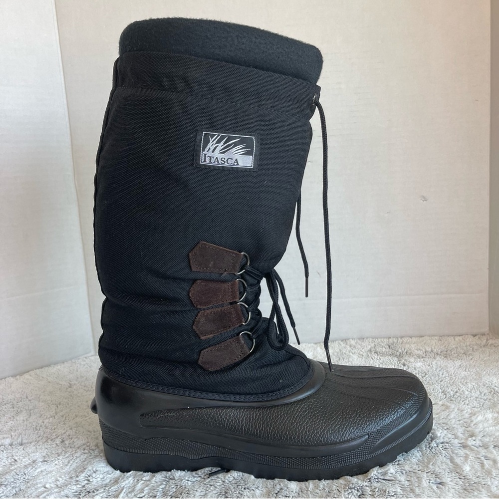 Itasca Men's Black Insulated Winter Boot Size 13